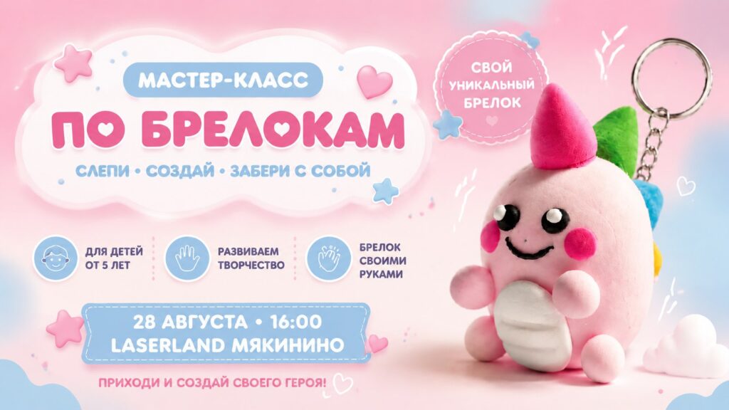 Изготавливаем брелоки из воздушного пластилина