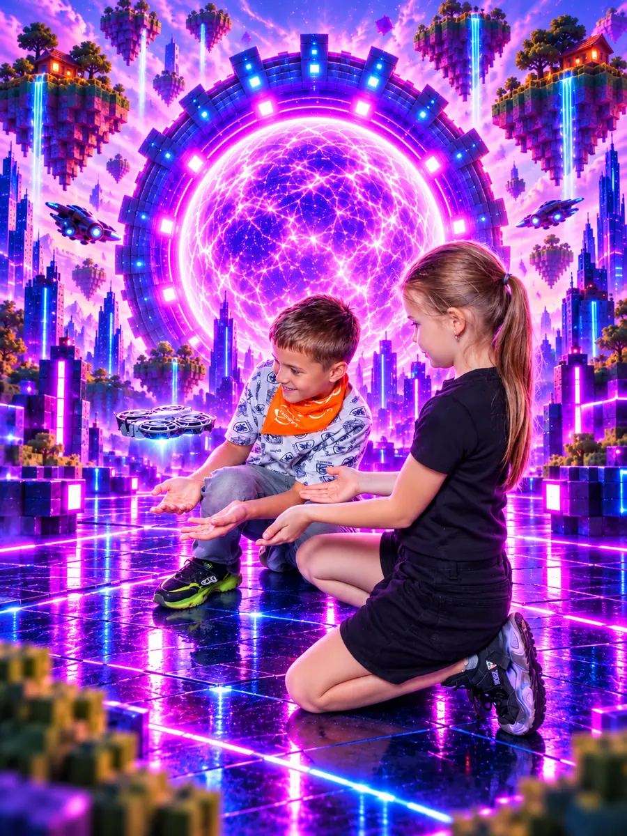 Полёты на дронах в LaserLand