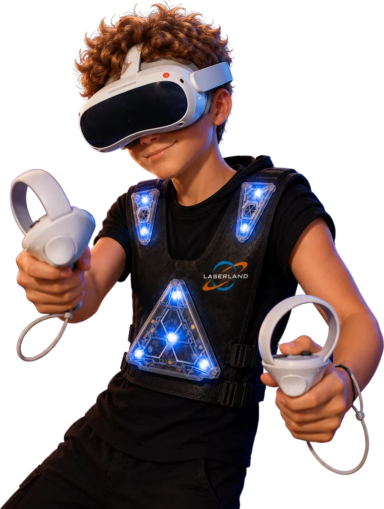 Участник новогодней программы «Средний 67» в VR-шлеме