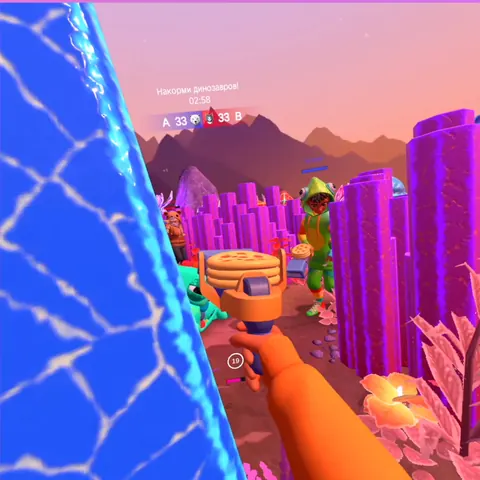 VR-игра «ДиноПицца» на арене LaserLand