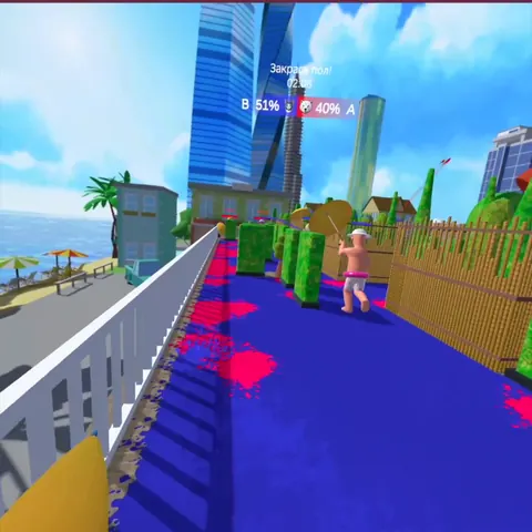 VR-игра «Битва красок» на арене LaserLand