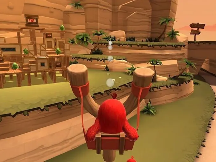Angry Birds VR: Isle of Pigs — кадр из игры