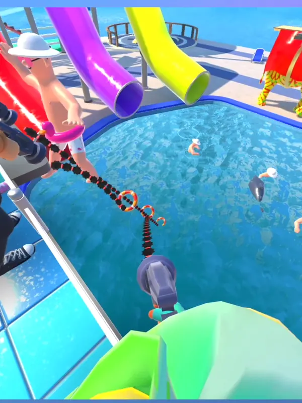 VR-игра «Акулий бассейн» на арене LaserLand