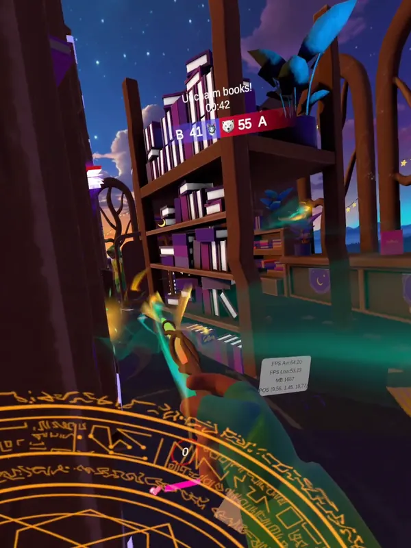 VR-игра «Ожившая библиотека» на арене LaserLand