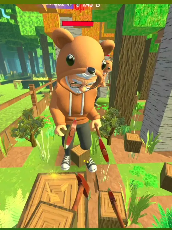 VR-игра «Древорубы» на арене LaserLand
