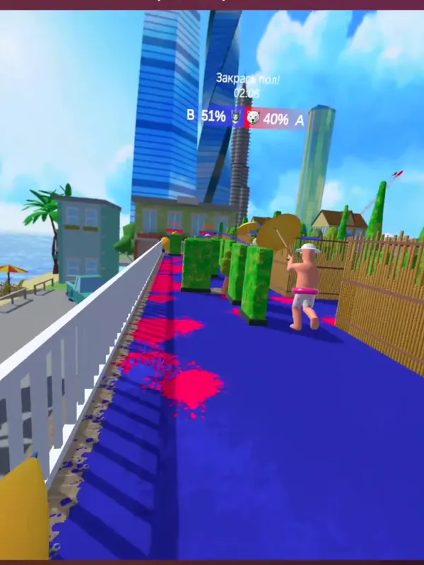 VR-игра «Битва красок» на арене LaserLand