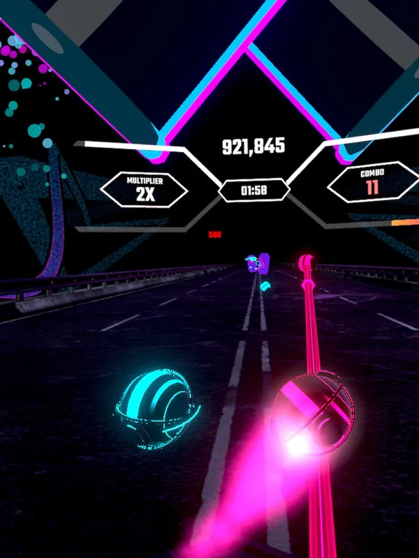 VR-игра «Synth Riders» на арене LaserLand