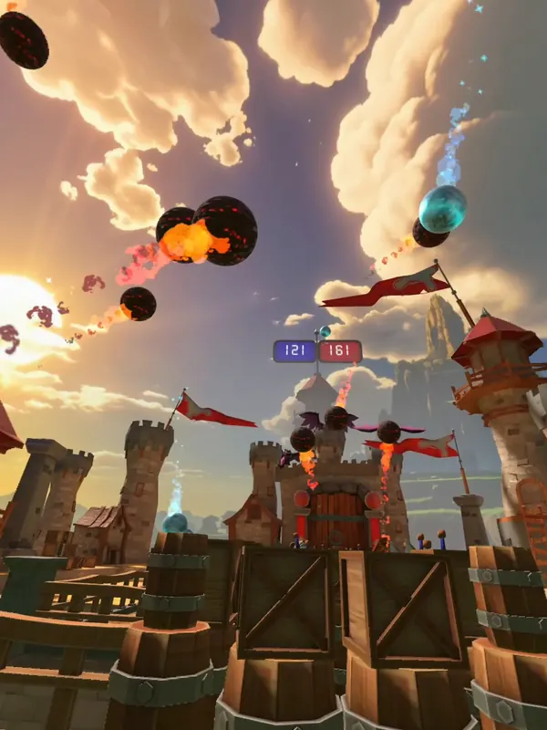VR-игра «Драконий теннис» на арене LaserLand