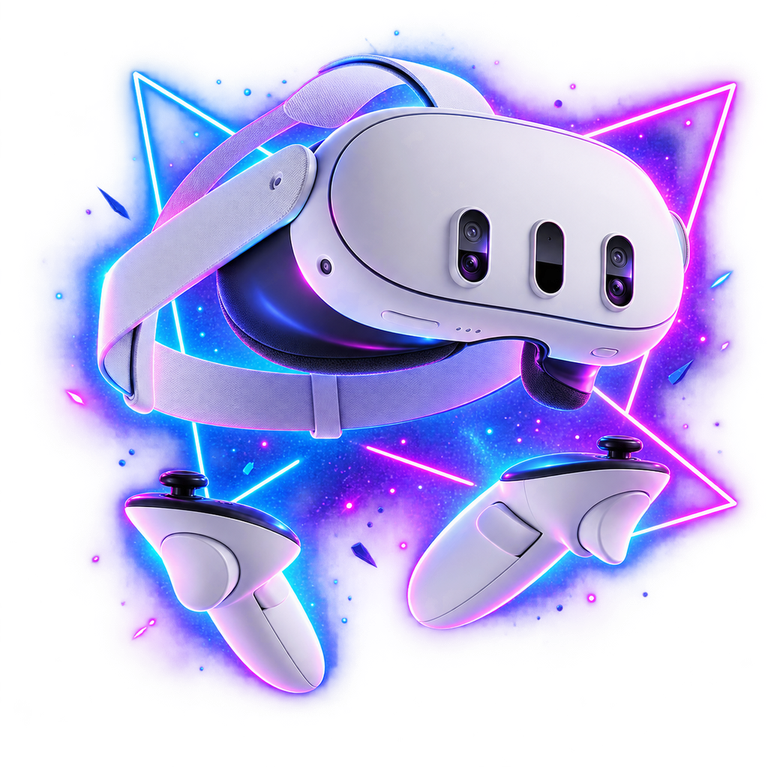 VR-шлем и контроллеры на арене LaserLand