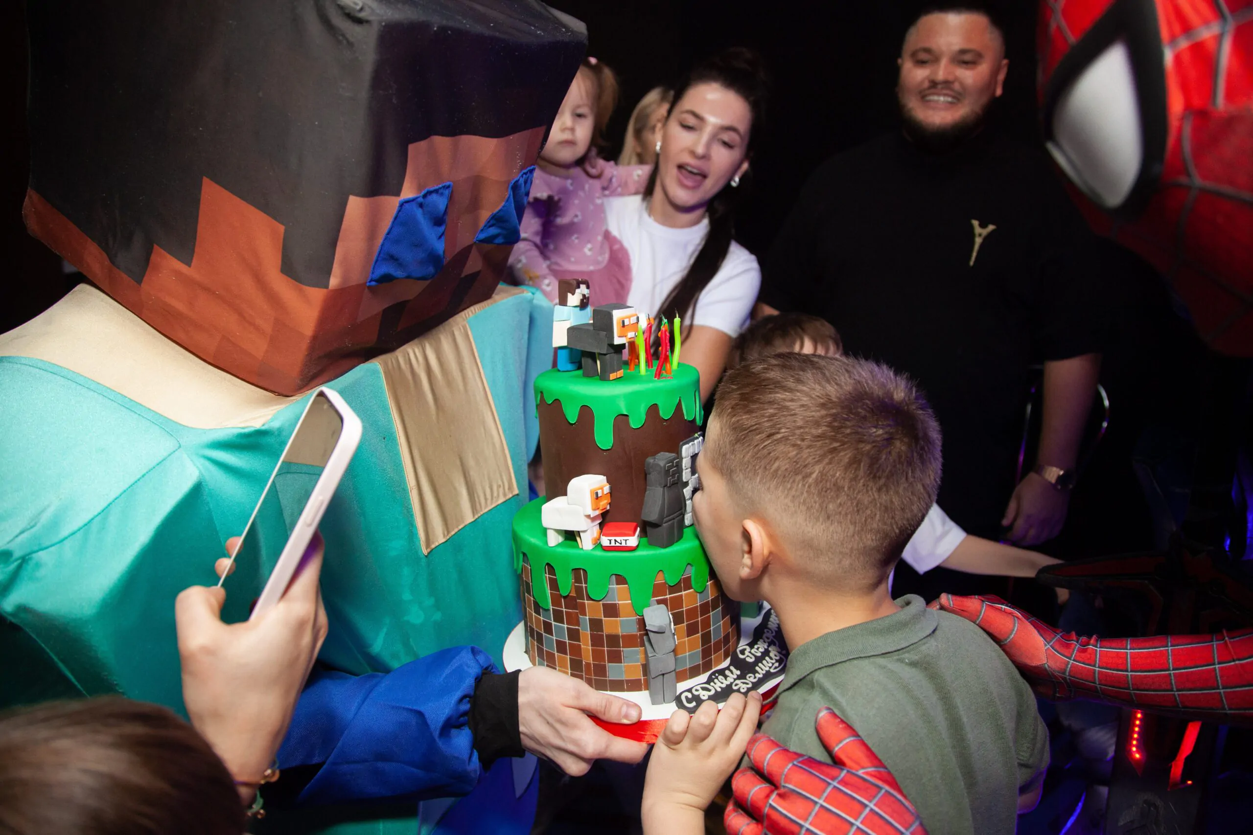 Minecraft на детский день рождения