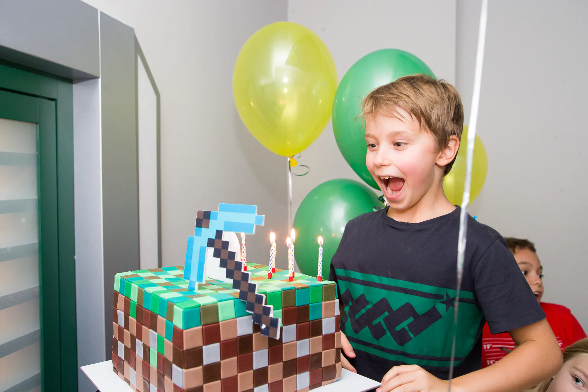 Minecraft на детский день рождения